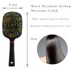 AISHIKEKE 1000RB Rainbow Paddle Mane and Tail Brush Detangler Plastic