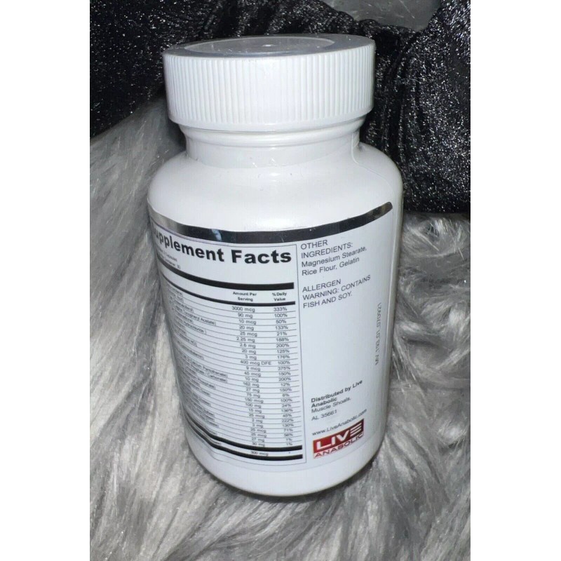 Live Anabolic Anabolic Essentials Active Men’s Multivitamin Metabolism Muscle Vitality