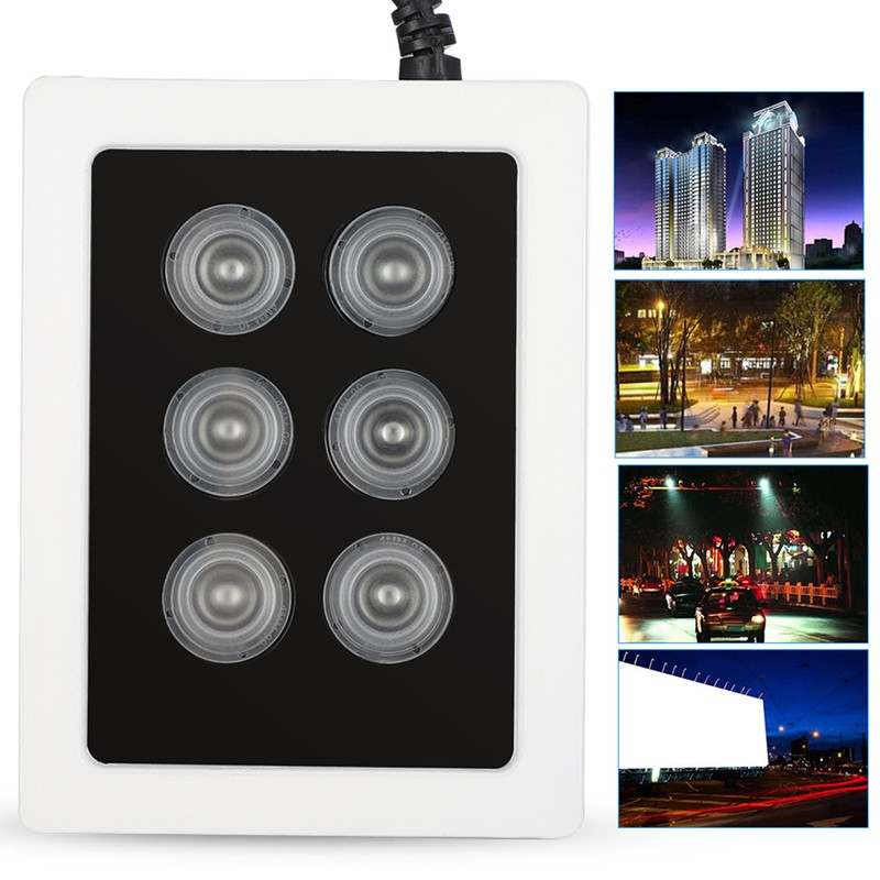 DC12V 6W Infrared Fill Light 6 Lamps IR Illuminators IP66
