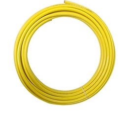 CLI Readi-Protector - 3/8" OD x 50' Yellow Polyethylene Jacketed Copper Tubing for LP Gas Service