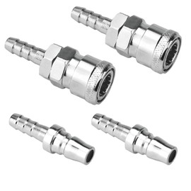 HawZeerLy 4 Piece Quick Release Gas Hose Copper Nozzle Quick Release Gas Connector Zinc Alloy Copper Nozzle for Motorhomes and Caravans BBQ/Patio Heater Hose Assemblies