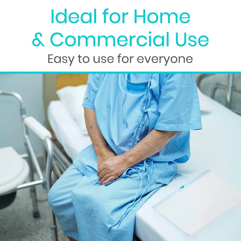 Vive Commode Liners for Bedside Toilet Chair Bucket, Bedpan (100