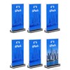 Acrylic Sign Holder 4x6 Inch (6 Pack) - Vertical Clear