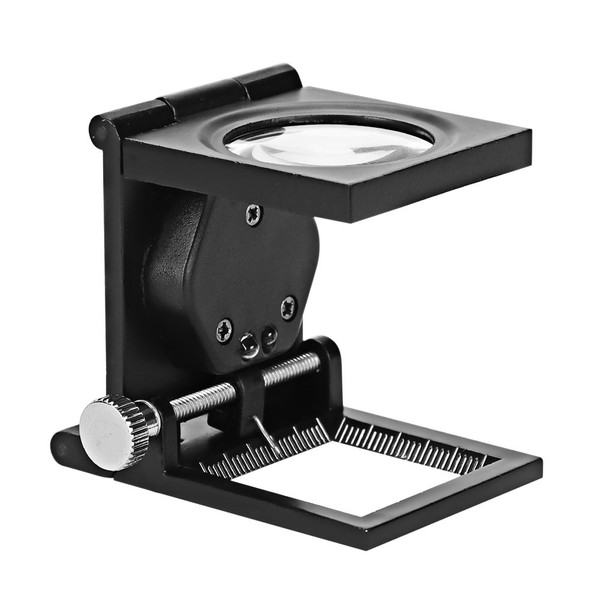 10X Three Folding Magnifier Desk Magnifier Magnifying Glass with Lights