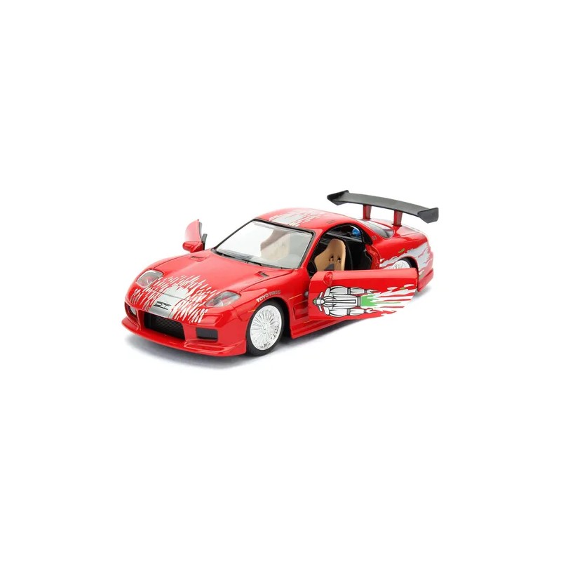 Mazda Rx-7 Fd3s-wide Body 1993 Escala 1:32 Jada Color Rojo