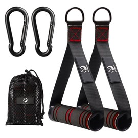 Slim Panda Set of 2 Single-Handle Lat Pull Handle for Fitness Bands Set, Ideal for Workout on the Pulley, Cable Pull Station or Power Tower, Exercise
