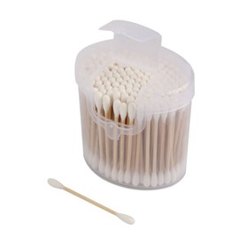 Wooden Stick Cotton Swabs Qtips XMHF Double Tipped With Cotton Heads- Multipurpose, Safe, Highly Absorbent & Hygienic