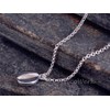 NicoWerk SKE362 Women's Silver Necklace with Coffee Bean Pendant Made