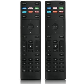 Pack of 2 Universal Replace Remote Control XRT136 fit for Vizio TV PX65-G1 PX75-G1 D24F-F1 D32f-F1 D39f-F1 D39f-F0 D40f-F1 D43f-F1 D43f-F2 D48f-F0 D50f-F1 D43-F1 D50-F1 D55-F2 D60-F3 D65-F1 E43-E2