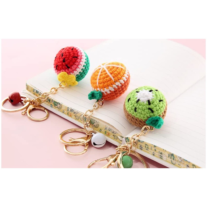 PTNKUIIY Korean 3D Bear Keyring Dekora, lemon