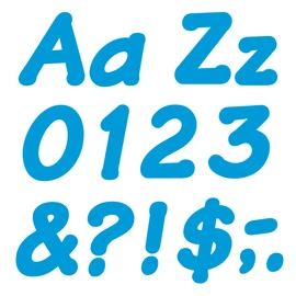TREND enterprises, Inc. T-2702 Blue 4" Italic Combo Ready Letters