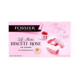 Mini Biscuits Roses (Pink Champagne Biscuits) by Fossier (3.9 ounce)