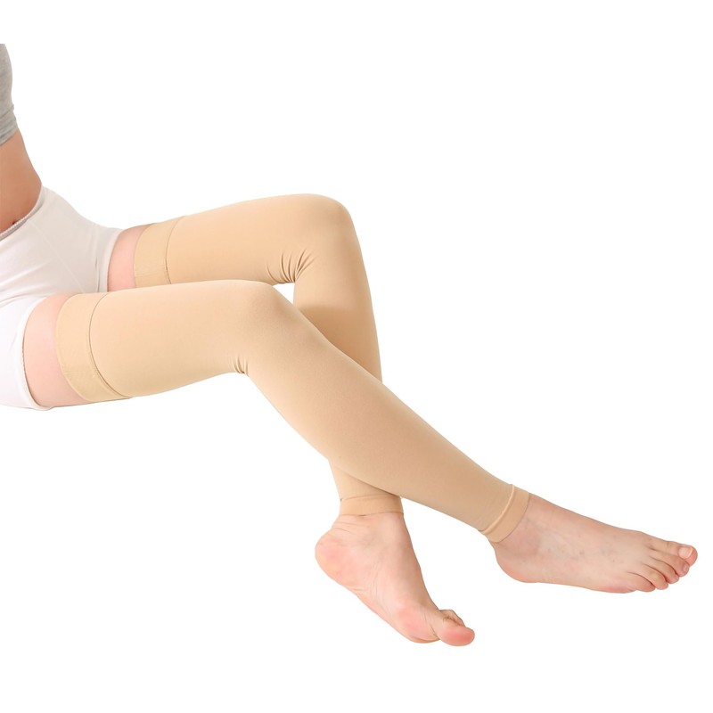 TOFLY Thigh Compression Stockings, Footless Compression Tubes, Medical Grade Compression