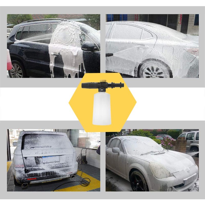 FUNTECK Foam Cannon for Karcher K Series, Adjustable Snow Cannon