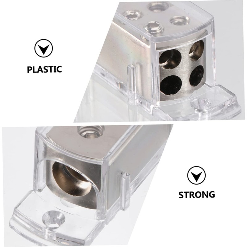 WOFASHPURET 2pcs 4 Audio Splitter Amplifier Power Car Distribution Block