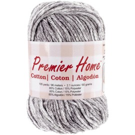 Premier Yarns Home Cotton Yarn, Grey Splash