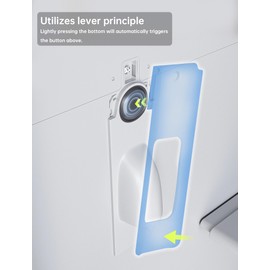 heartybay Water Dispenser Lever for Refrigerator Interior, [One-handed Portable Operation] Premium Replacement Handed Water Dispensing Lever for Whirlpool and Other Models (Screw-On Style)