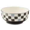 MACKENZIE-CHILDS Stoneware Serving Bowl, Large Decorative Bowl, 14-Cup Capacity, Black