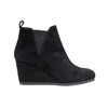 Dunes Women's Zoey Wedge Bootie +Wide Width Available, Black, 7.5