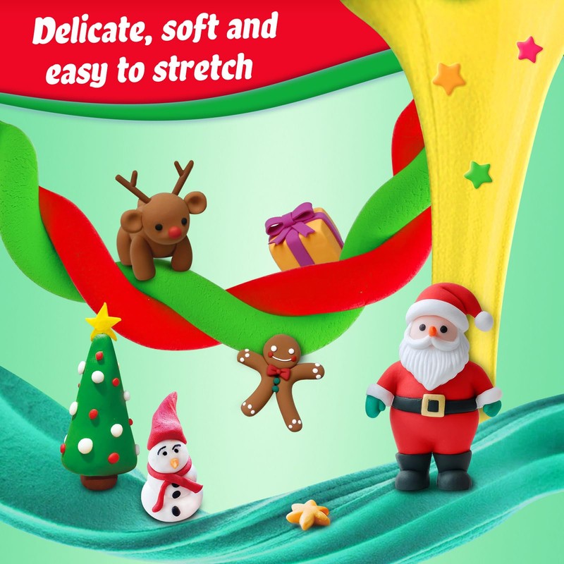 ESSENSON Air Dry Clay Christmas Crafts Kit, 36 Colors DIY
