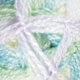 James Brett Baby Marble DK Knitting Yarn Soft Double Knit Wool 100g (Blue Green Lilac Yellow - BM27)