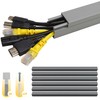 RJYKVS Cord Hider 95'' Cable Raceway Kit Large Cable Concealer