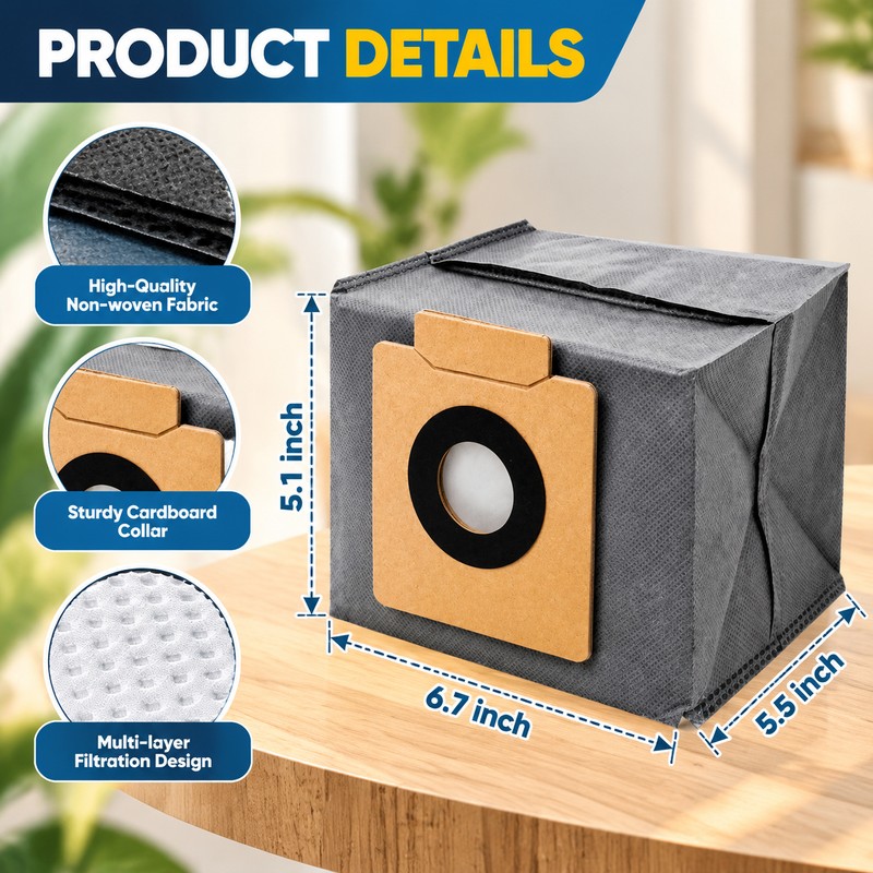 Replacement Dust Bags for Eufy X8 Pro & X10 Pro