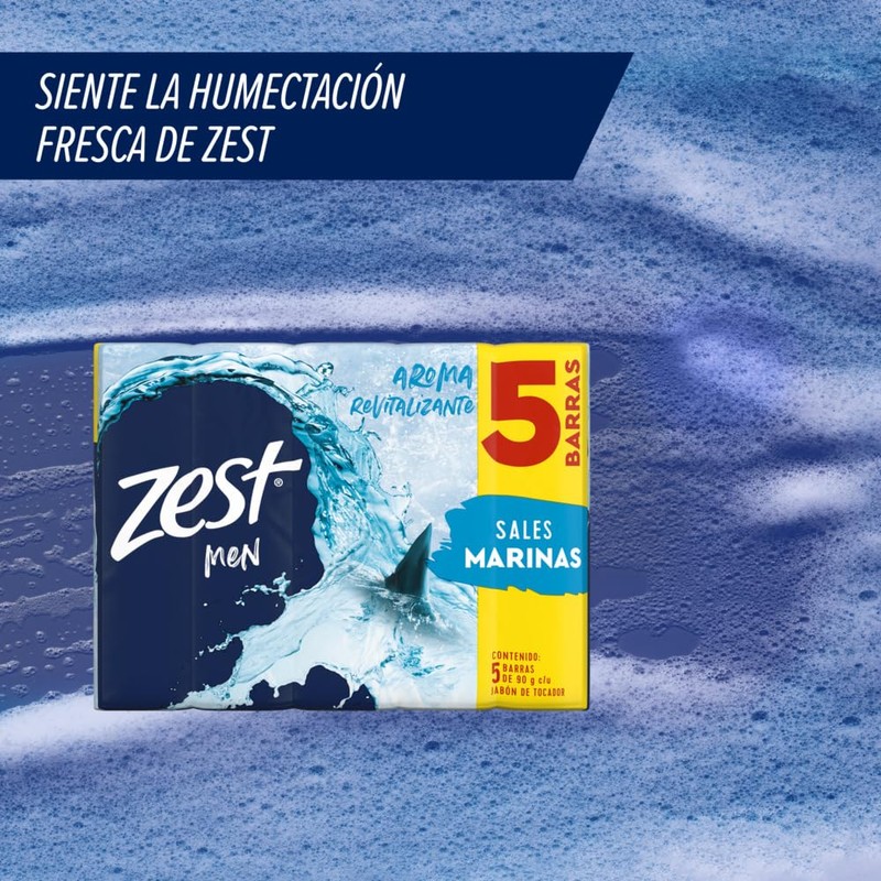 ZEST Jabón en barra Men, para una piel visiblemente saludable