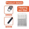 4 Packs Grey Wax Guard Filters, Wax Traps Replacement Filters