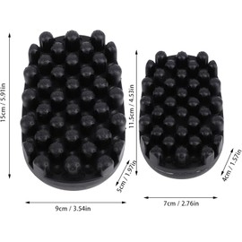 Dreadlock Hair Brush Curling Hair Combs Set, 2Pcs Rubber Curling Twist Comb,Curling Twisted Hair Brush Afro Braid Dreadlocks Comb,Rubber curling Twisted Hair Combs