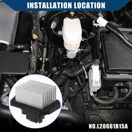 X AUTOHAUX No.L20661B15A HVAC Blower Motor Resistor for Mazda CX-9 2007-2015 for Infiniti Q70L 2015-2019 / Inner/Durable/Metal / 1 Pcs/Silver Tone