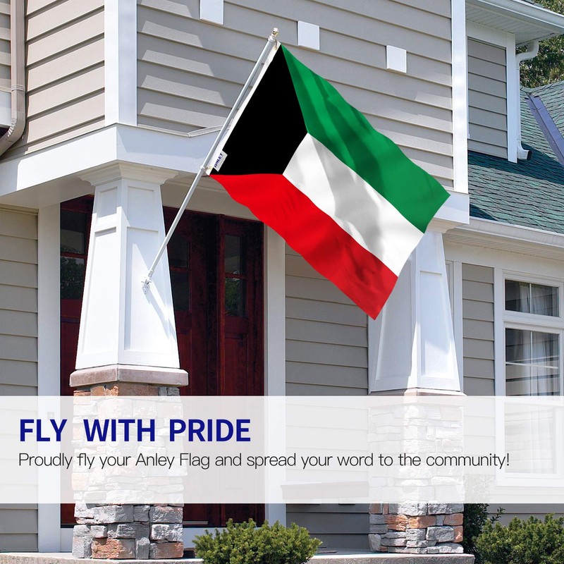 Anley Fly Breeze 3x5 Feet Kuwait Flag - Vivid Color