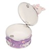 Rabbit Figurine Trinket Boxes Hand Painted Rhinestones Small Jewelry Box
