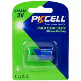 2 TWO PKCELL LITHIUM CR123A 3V BATTERY DL123 EL123 CR17345 123 BRAND NEW
