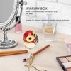 Metal Trinket Box Owl Shape Shiny Exquisite Zinc Alloy Jewelry