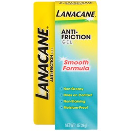 Lanacane Anti-Friction Gel, Soothing & Hypoallergenic Skin Moisturizer for All Skin Types, 1 oz.