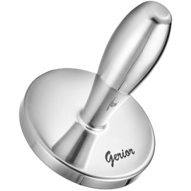 Meat Pounder Tenderizer - Solid Cast Stainless Steel Round Chicken Flattener Tool - Works Great As A Smash Burger Press - Dishwasher Safe