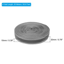 PATIKIL Reflective Tape Strips 20mm x 22yds High Visibility Reflective Tape Sewing DIY Warning Safety Fabric Webbing for Clothing Raincoat Gray