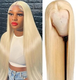 ENFLOKT 613 13x6 Lace Front Wig Human Hair 200 Density Blonde Wig Human Hair 613 HD Lace Frontal Wig Blonde 13x6 Straight Lace Front Wigs Human Hair Pre Plucked Glueless Wigs for Women 22 Inch