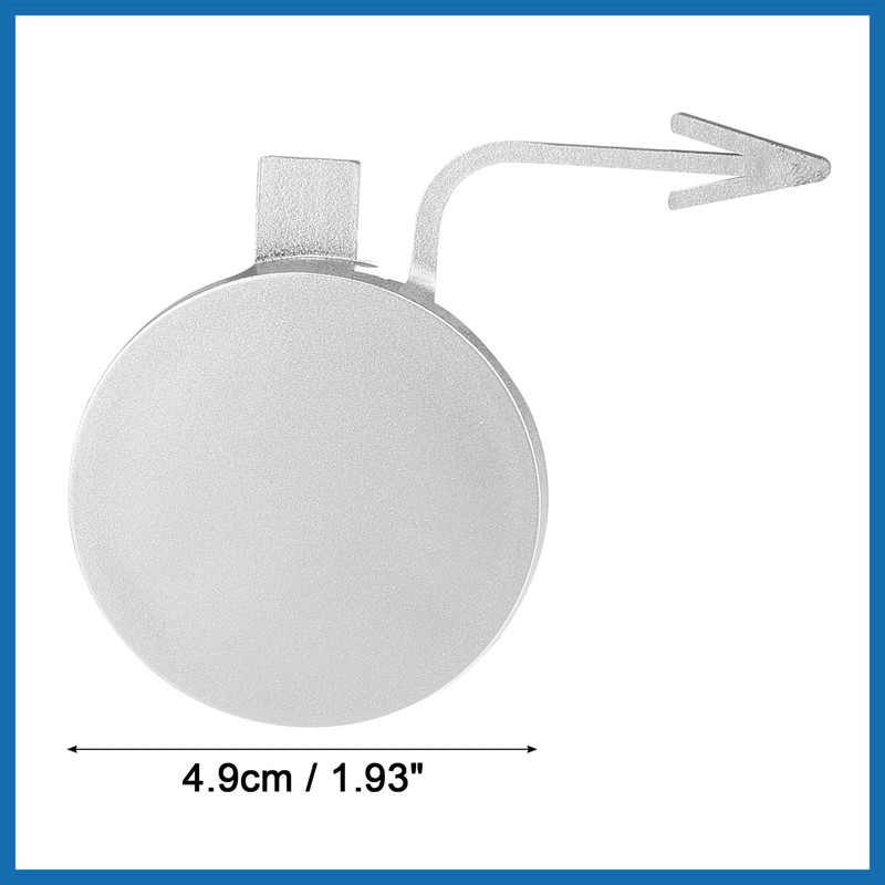 A ABSOPRO Bumper Tow Hook Eye Cover 3AA807155GRU Silver Tone