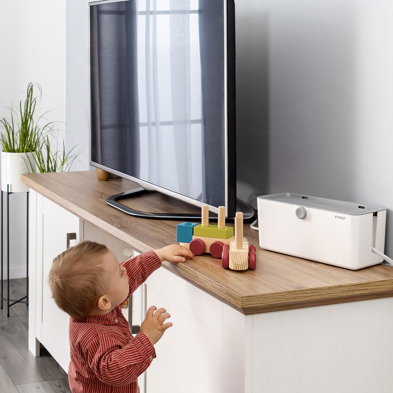 Reer 78020 CableGuard Cable Box - Child Safe Cable Management