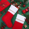 ANVAVO 12 Pack Christmas Stockings Red Felt Xmas Fireplace Hanging