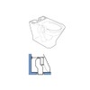 Saneaplast Metalsant. 865350 Toilet Drain Elbow Evac 90/110 mm Outlet