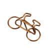 20 Pcs Bicycle Shape Metal Paper Clips Coffee Bookmark Office