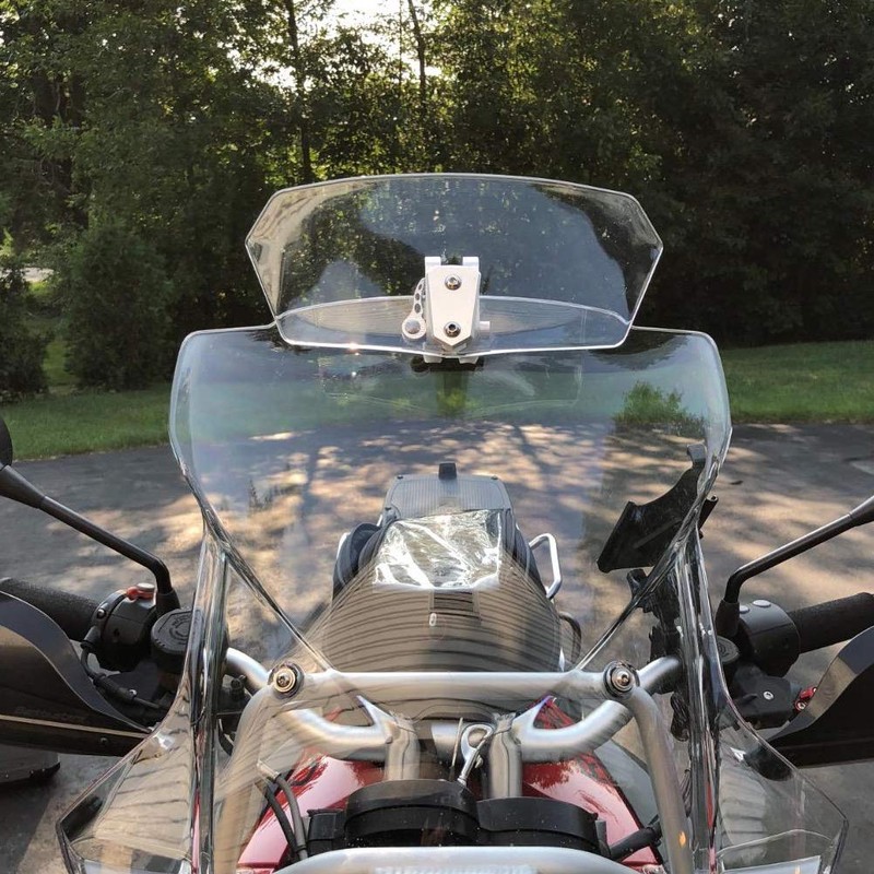 AQIMY Motorcycle Universal Wind Deflector Windshield Windscreen Adjustable