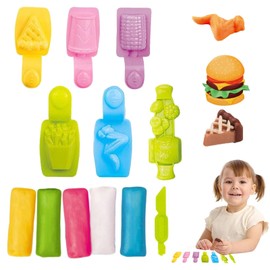 GmwyCzV 15 Piece Clay Accessory Set, Kitchen Toy Kneading Tool for Children with Modelling Clay, Kneading Set, Children's Dough Kneading Tool, Gift for Boys and Girls Aged 2-12 Years