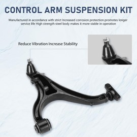 Front Lower Control Arm w/Ball Joint Fit for 2005 2006 2007 2008 2009 2010 Jeep Grand Cherokee 2006 2007 2008 2009 2010 Jeep Commander Replace MS25170 MS25171-2pc Set