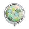 Succulent Cactus Aloe Plants Pattern Pill Case Trinket Gift Box