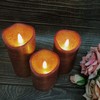 Battery Operated Flameless Led Candles Real Wax Pillar Candles with
