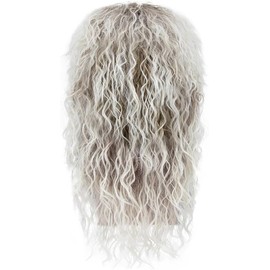 Men and Women Long Curly Wig 70s 80s Rocker Party Funny Wig Costume Wig